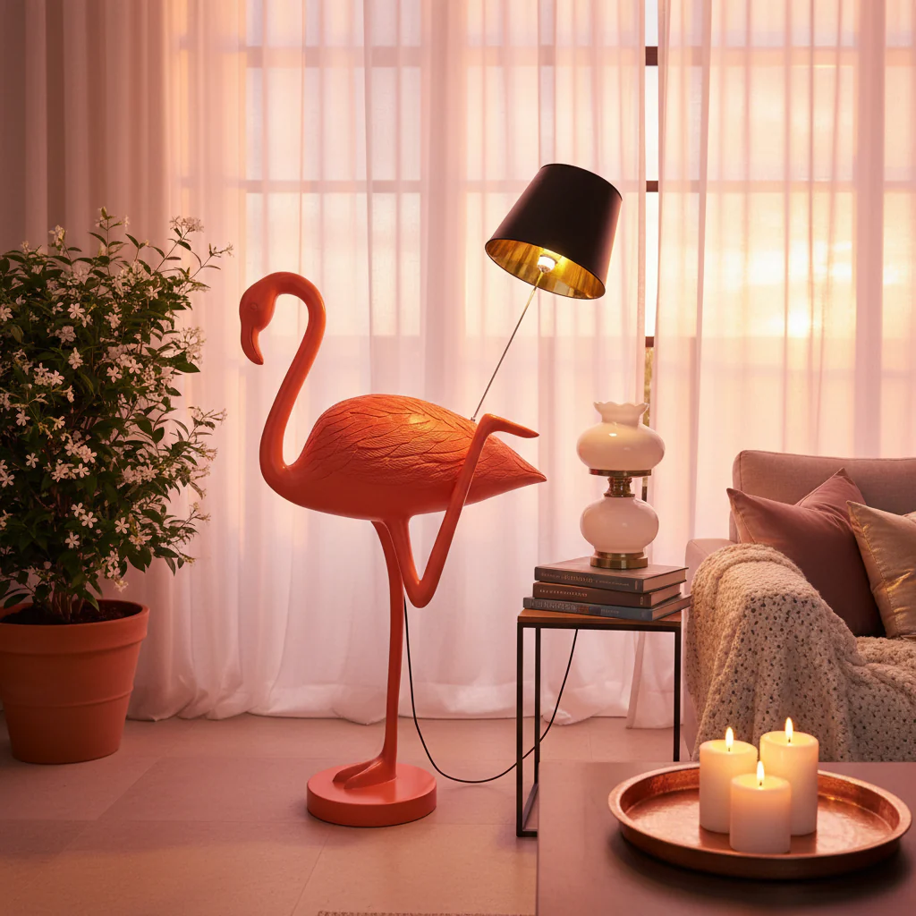 Flaming Flamingo Floor Lamp - Image 6