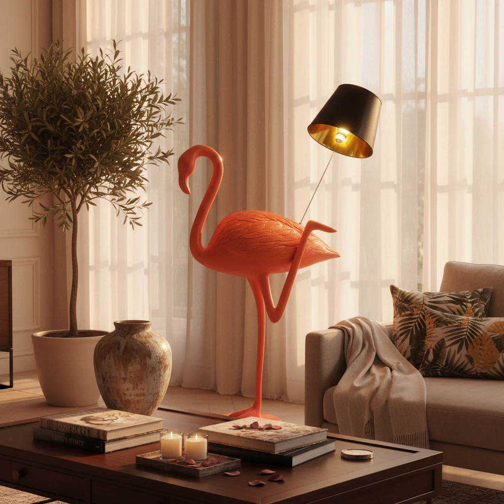 Flaming Flamingo Floor Lamp - Image 8