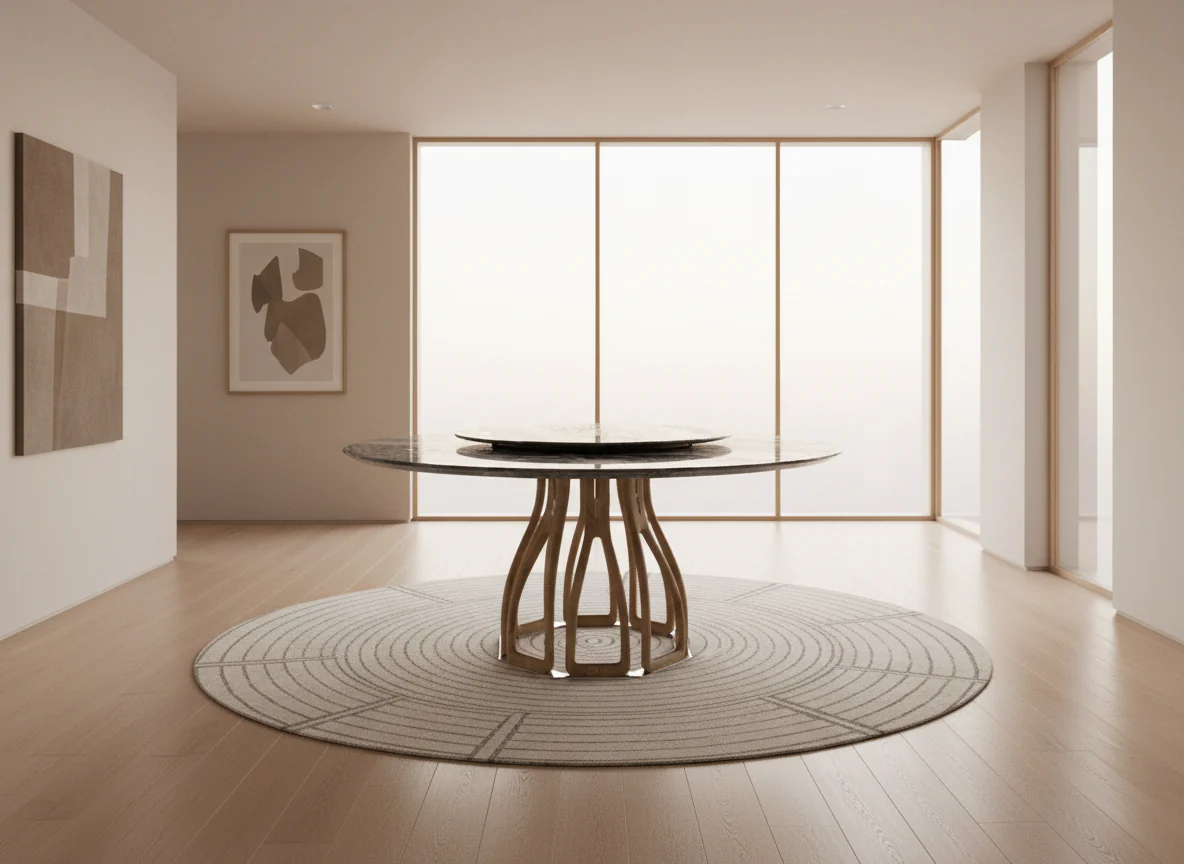 Flowing Amber Round Table - Image 2