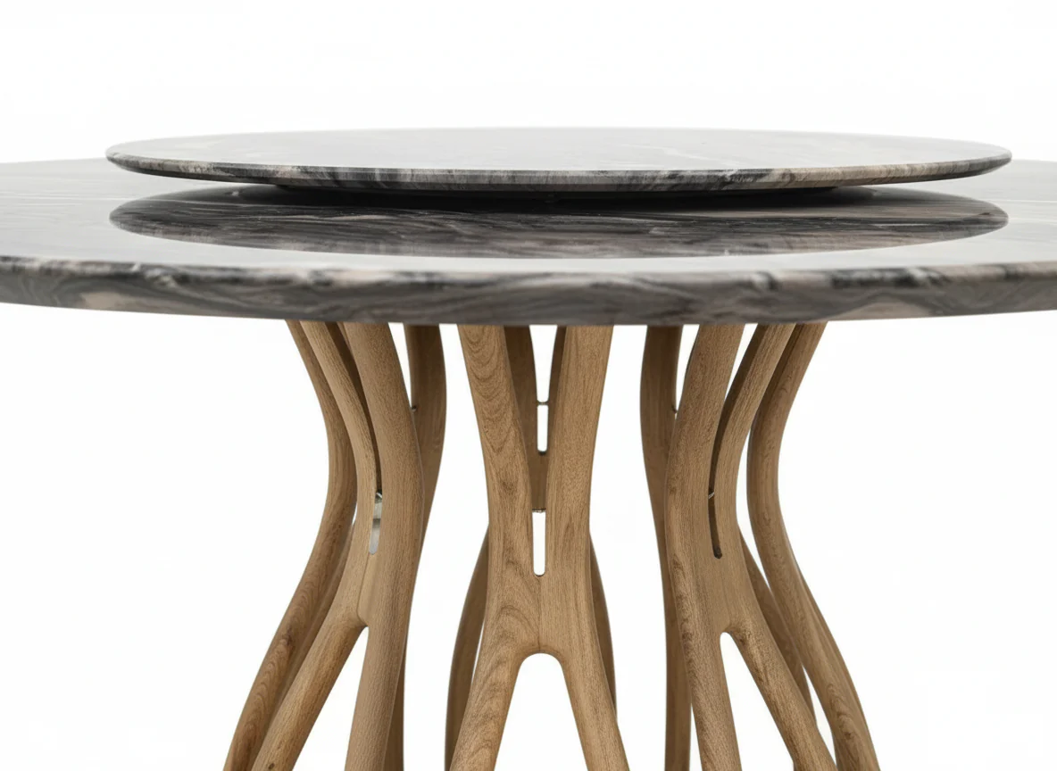 Flowing Amber Round Table - Image 4