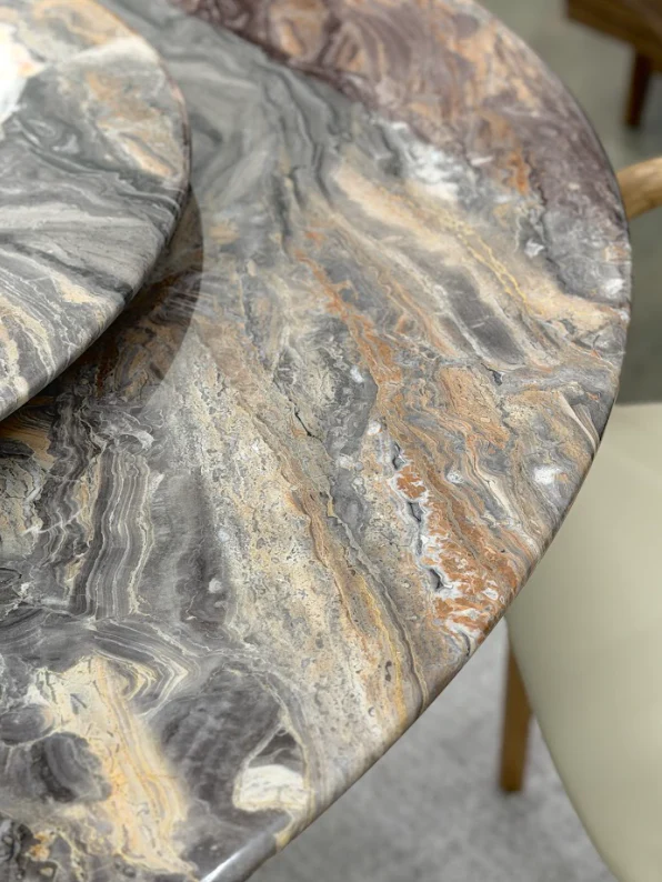 Flowing Amber Round Table - Image 7