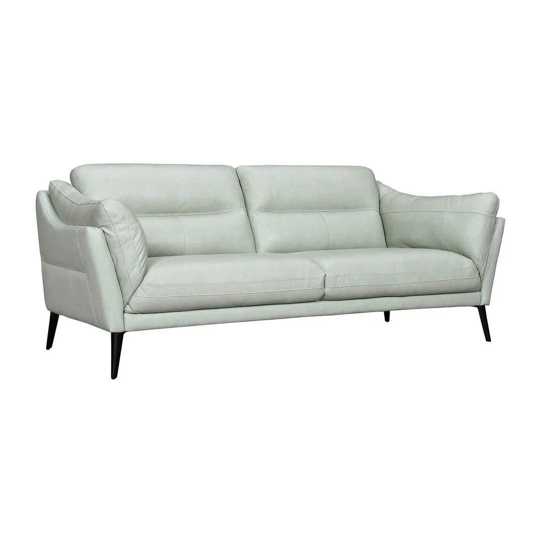 Franz Mint Leather Sofa - Image 3
