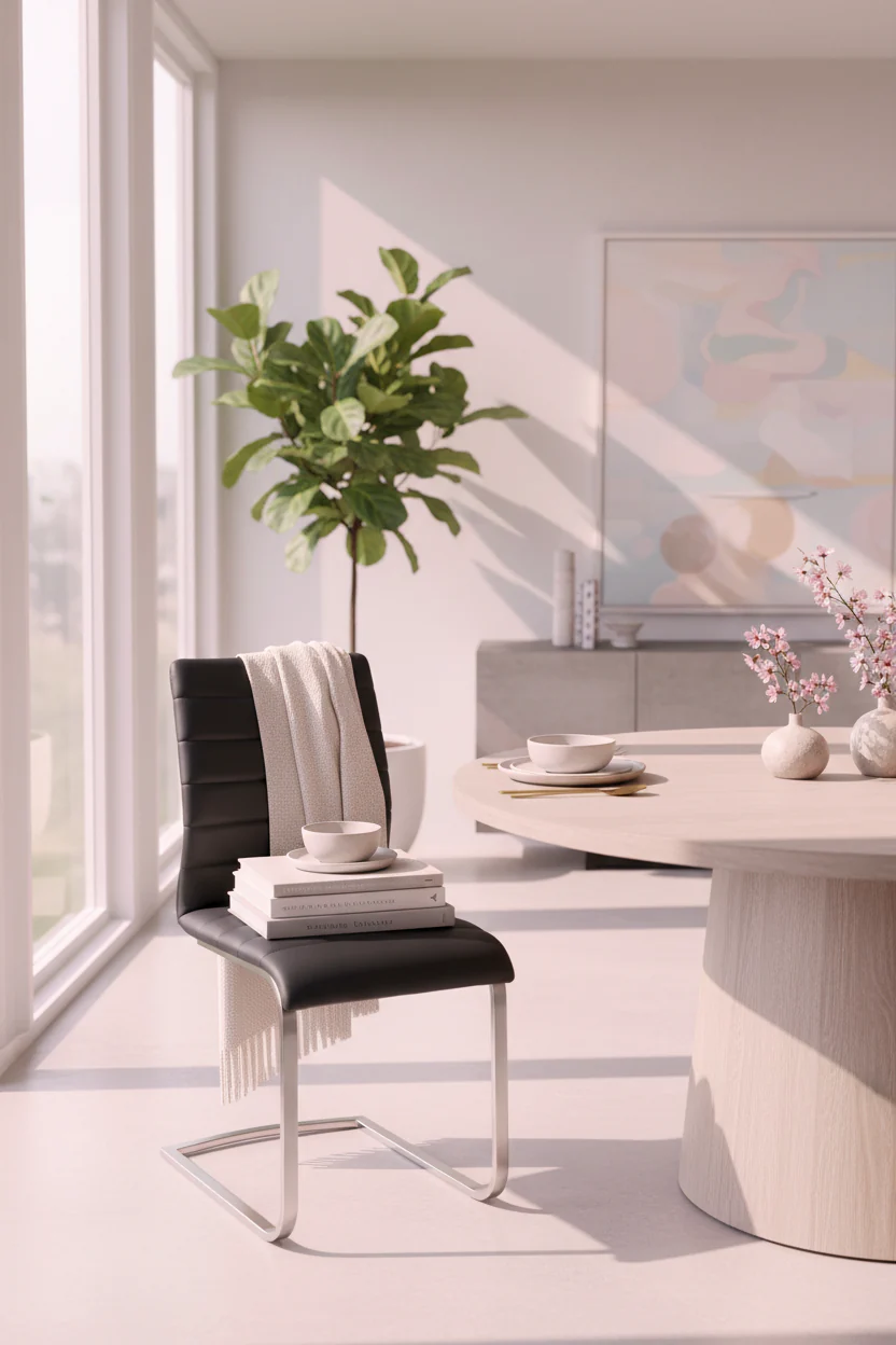 Fusion Cantilever Dining Chair Set of 2 - Image 6
