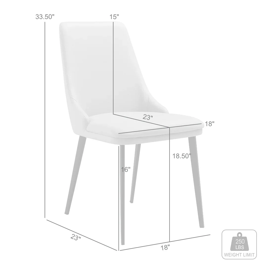 GENESIS Modern Dining Chair Set of 2 - Image 9