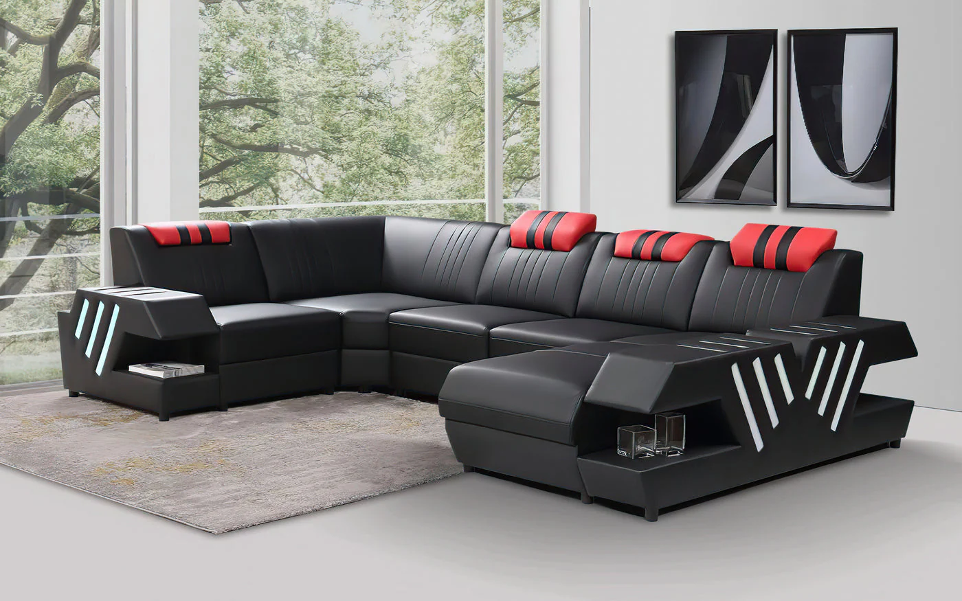 Neo Futurist LED Modern Sectional - Image 17