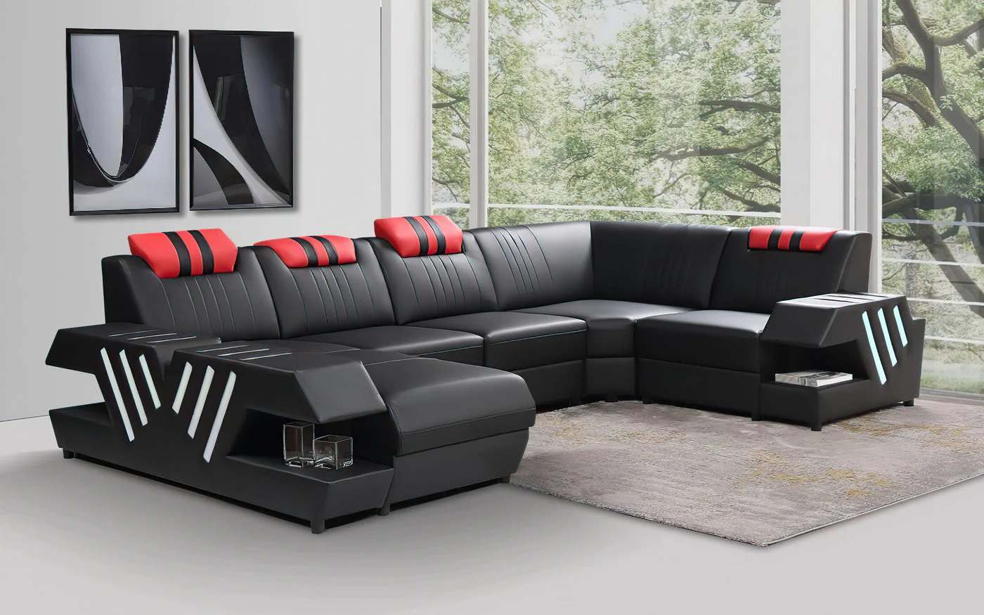 Neo Futurist LED Modern Sectional - Image 18