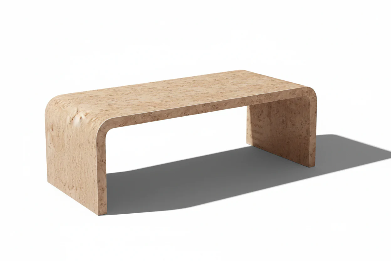 Gentian Travertine Rectangle Coffee Table - Image 9