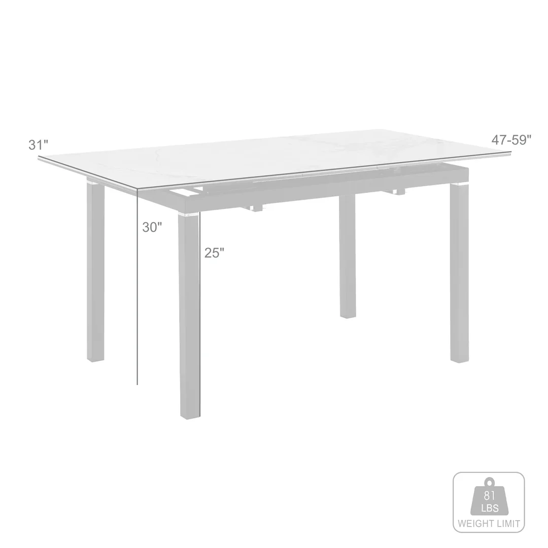 Giana Extendable Dining Table - Image 15
