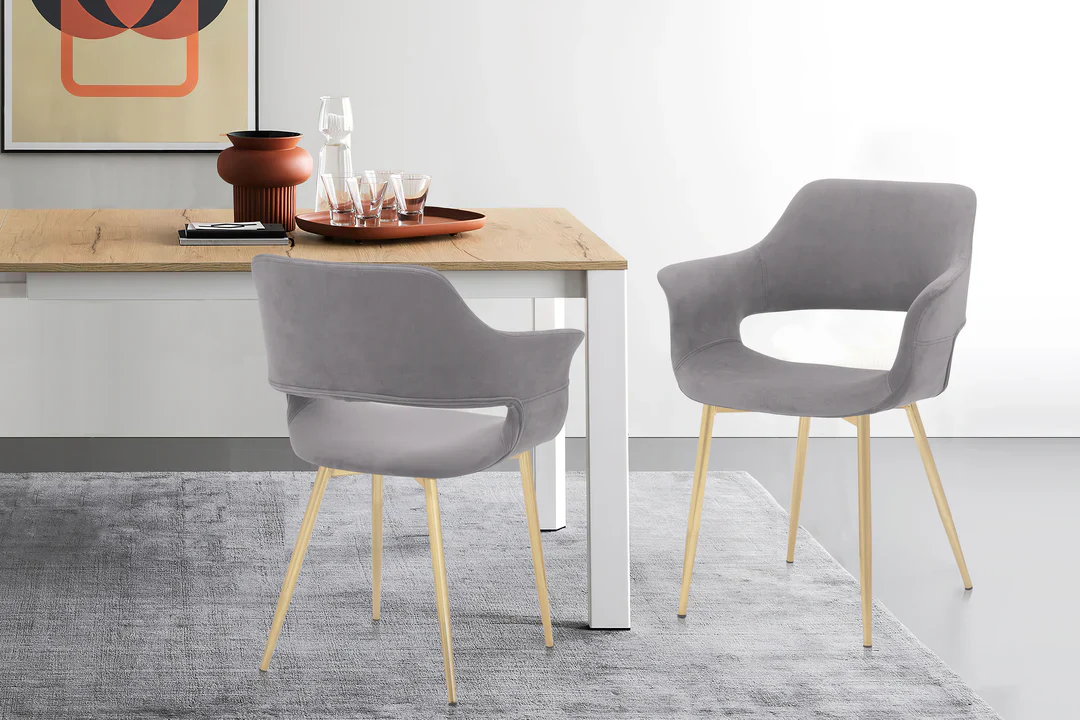 Gigi Velvet Dining Chair Set of 2 - Image 8