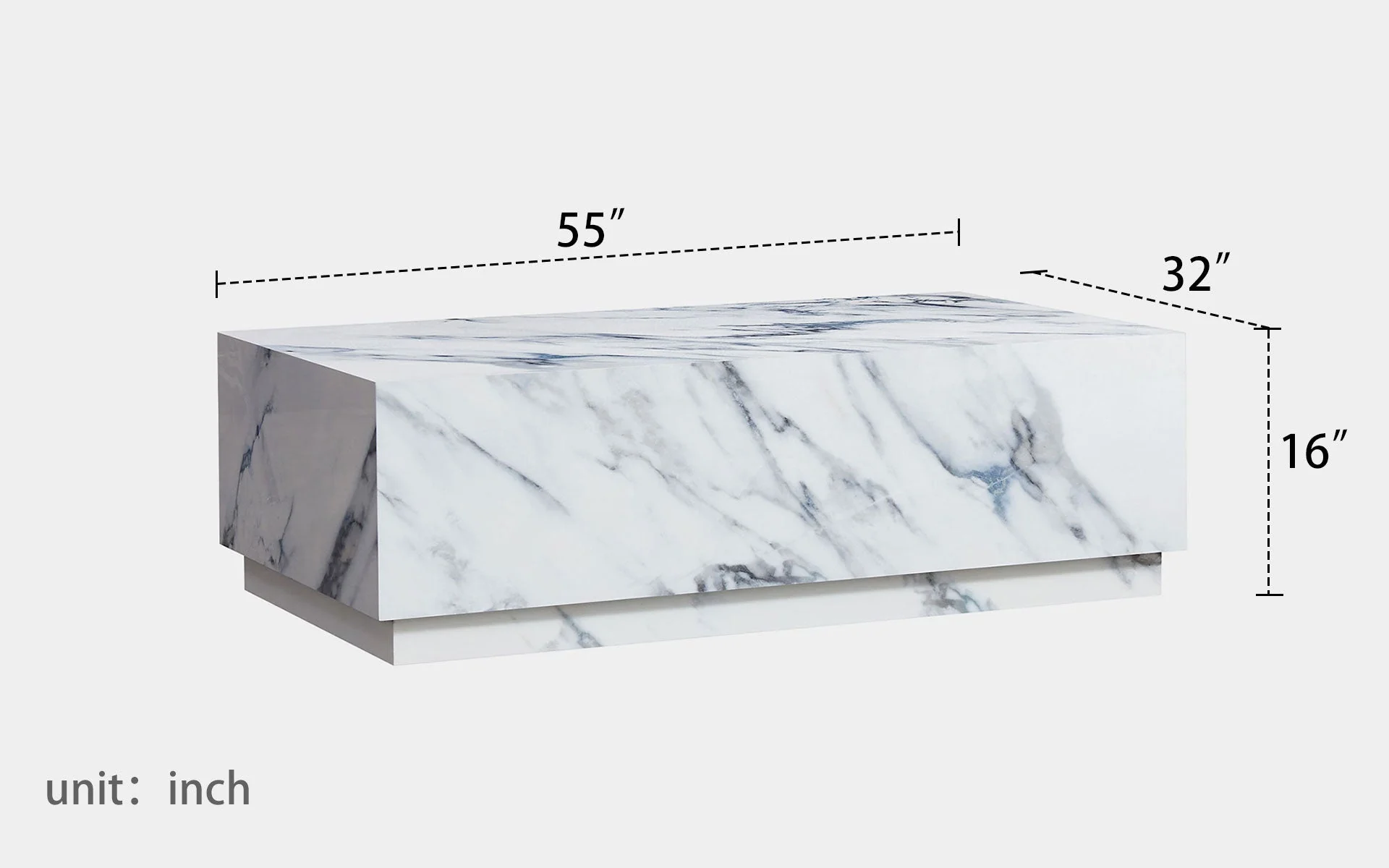 Giselle Sintered Stone Rectangle Coffee Table - Image 19