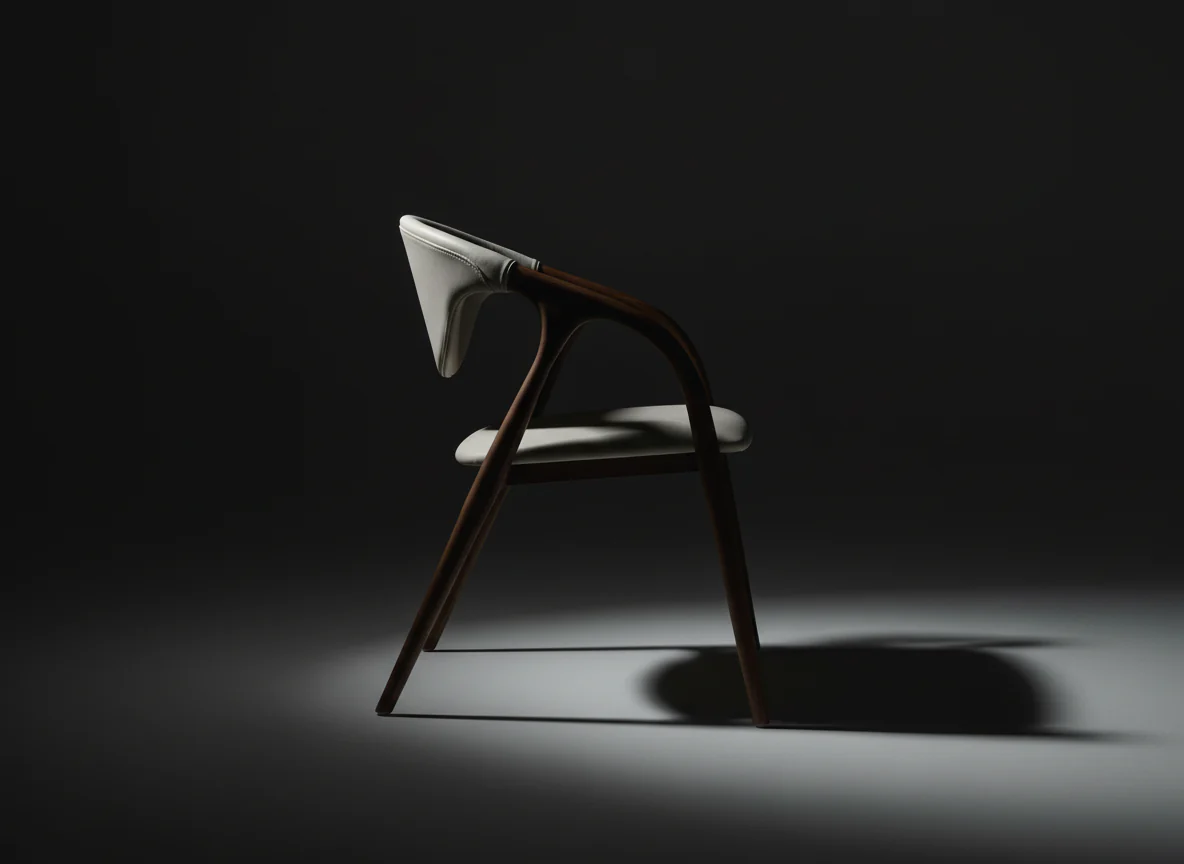 Graceful Curve Dining Chair - Image 3