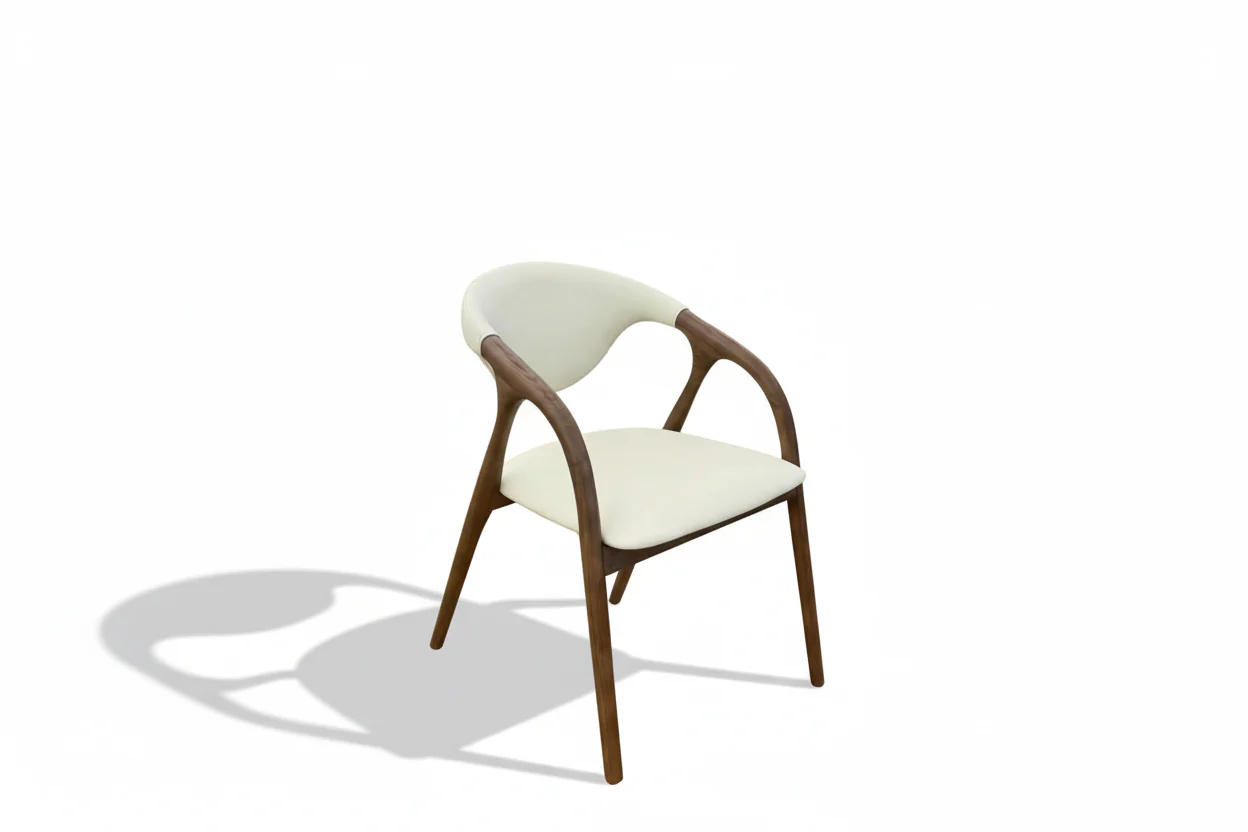 Graceful Curve Dining Chair - Image 6