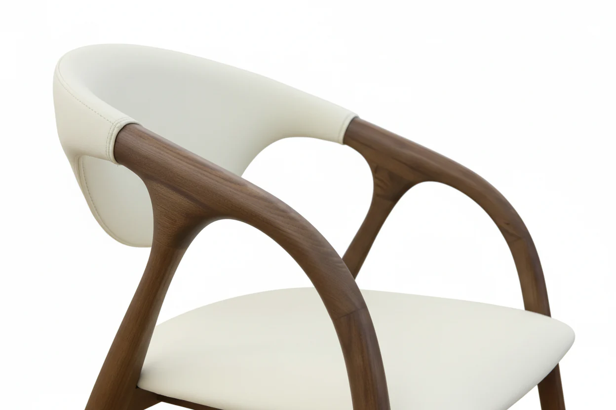 Graceful Curve Dining Chair - Image 7