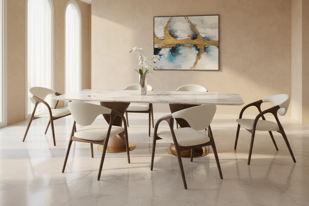 Graceful Curve Dining Chair - Image 8