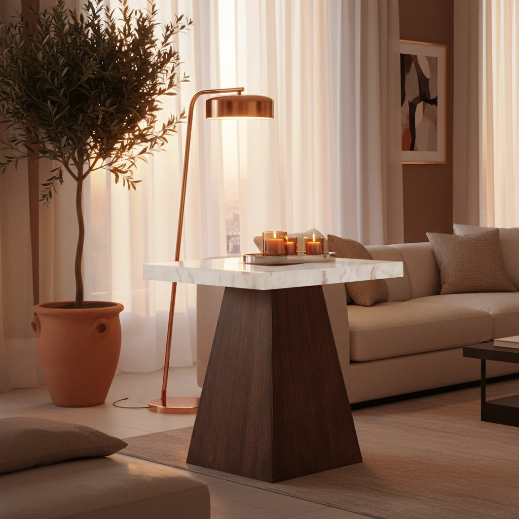 Grasten Contemporary Square End Table - Image 3