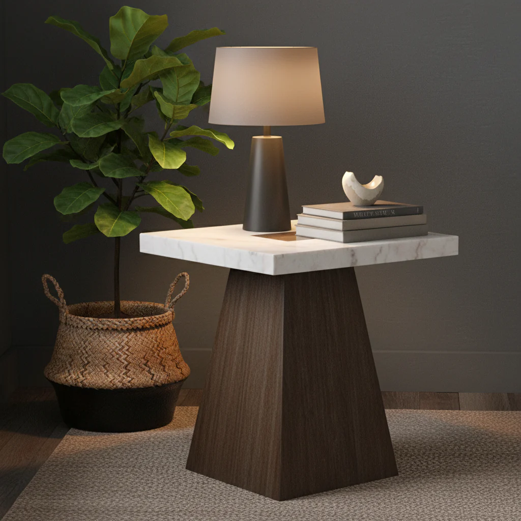 Grasten Contemporary Square End Table - Image 8