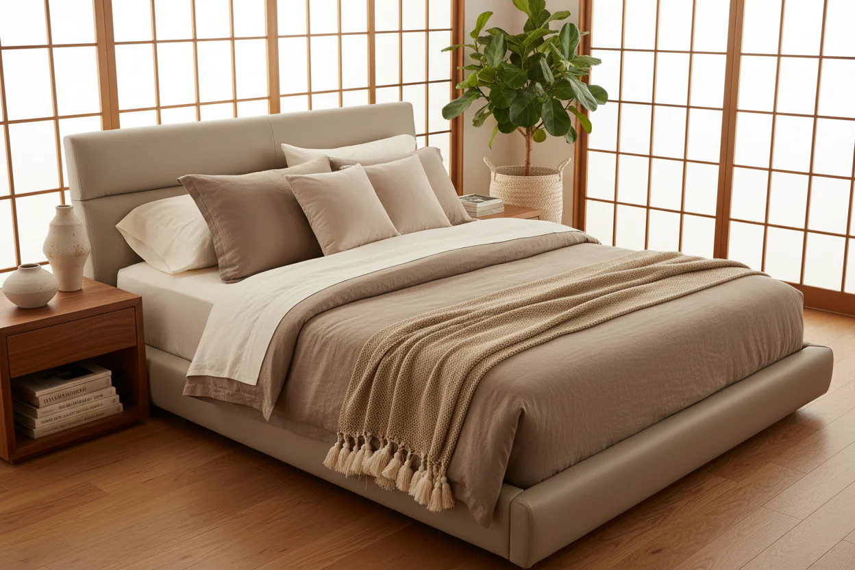 Haven Modern Upholstered Platform Bed - Image 5