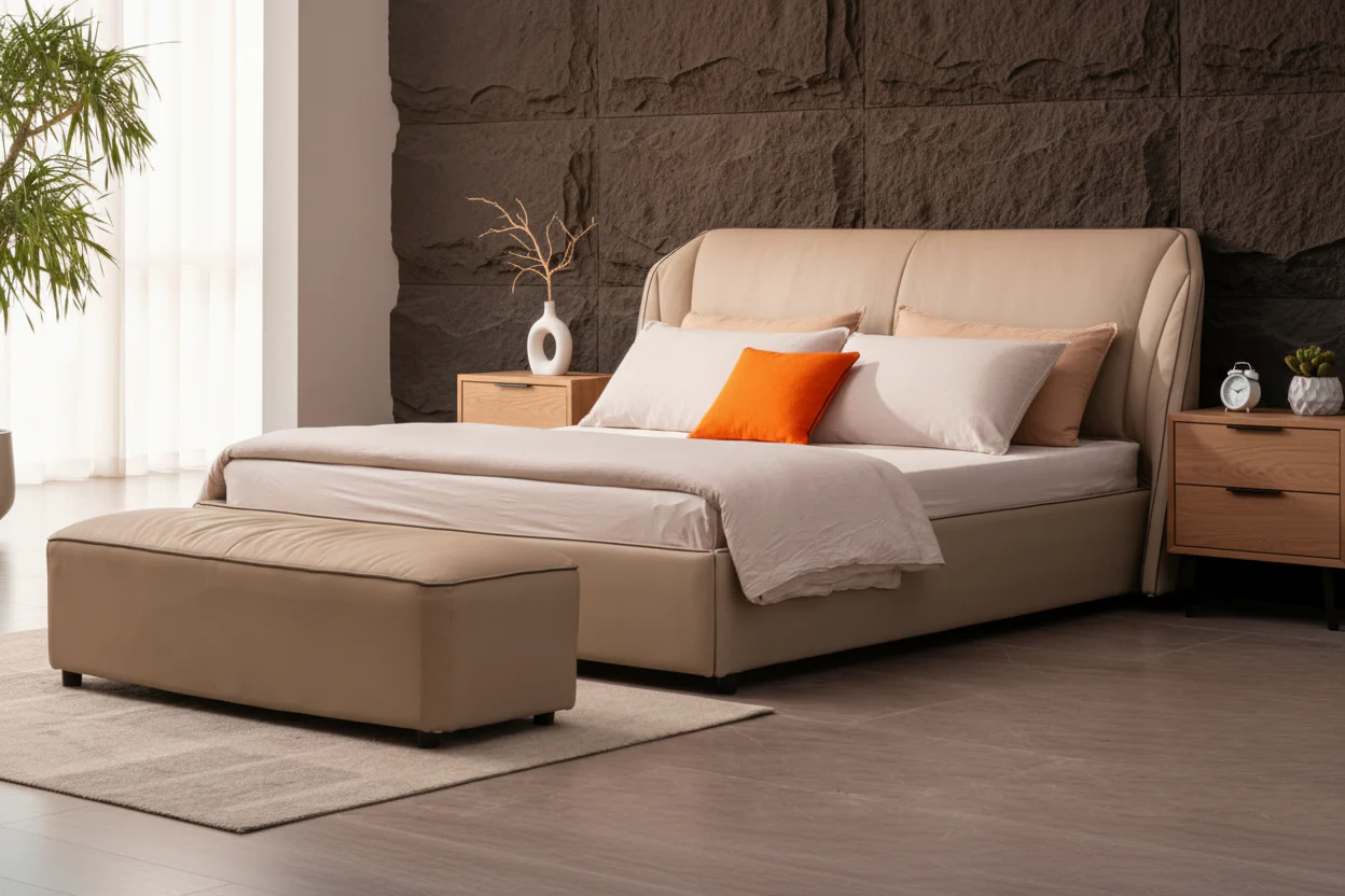 Holden Wingback Bed - Image 11