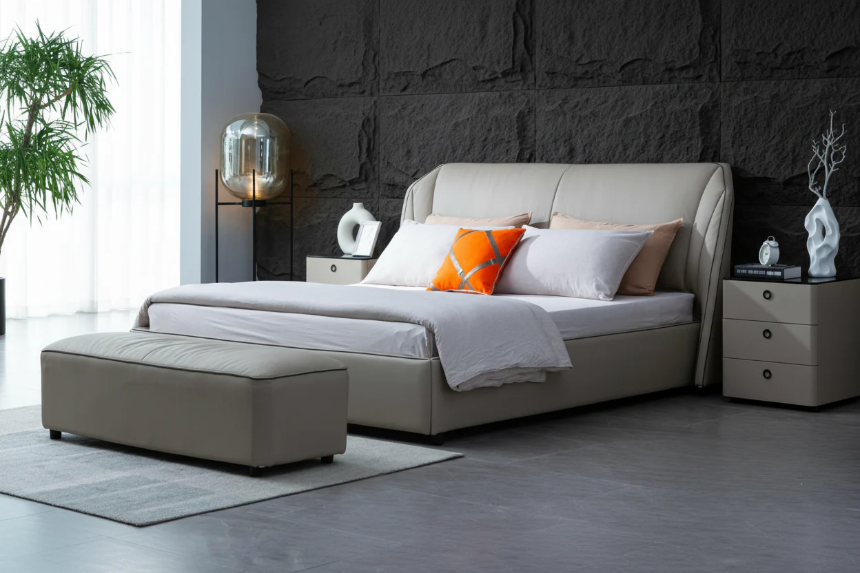 Holden Wingback Bed - Image 4