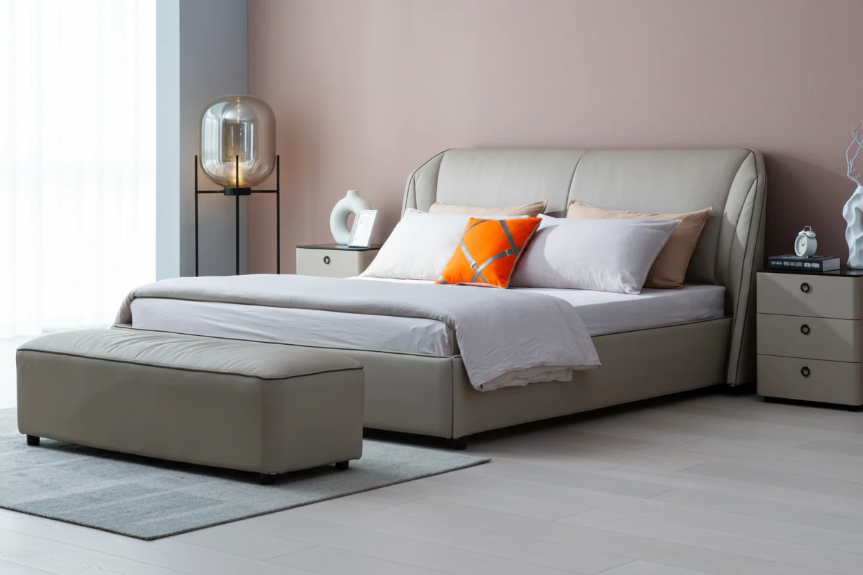 Holden Wingback Bed - Image 6
