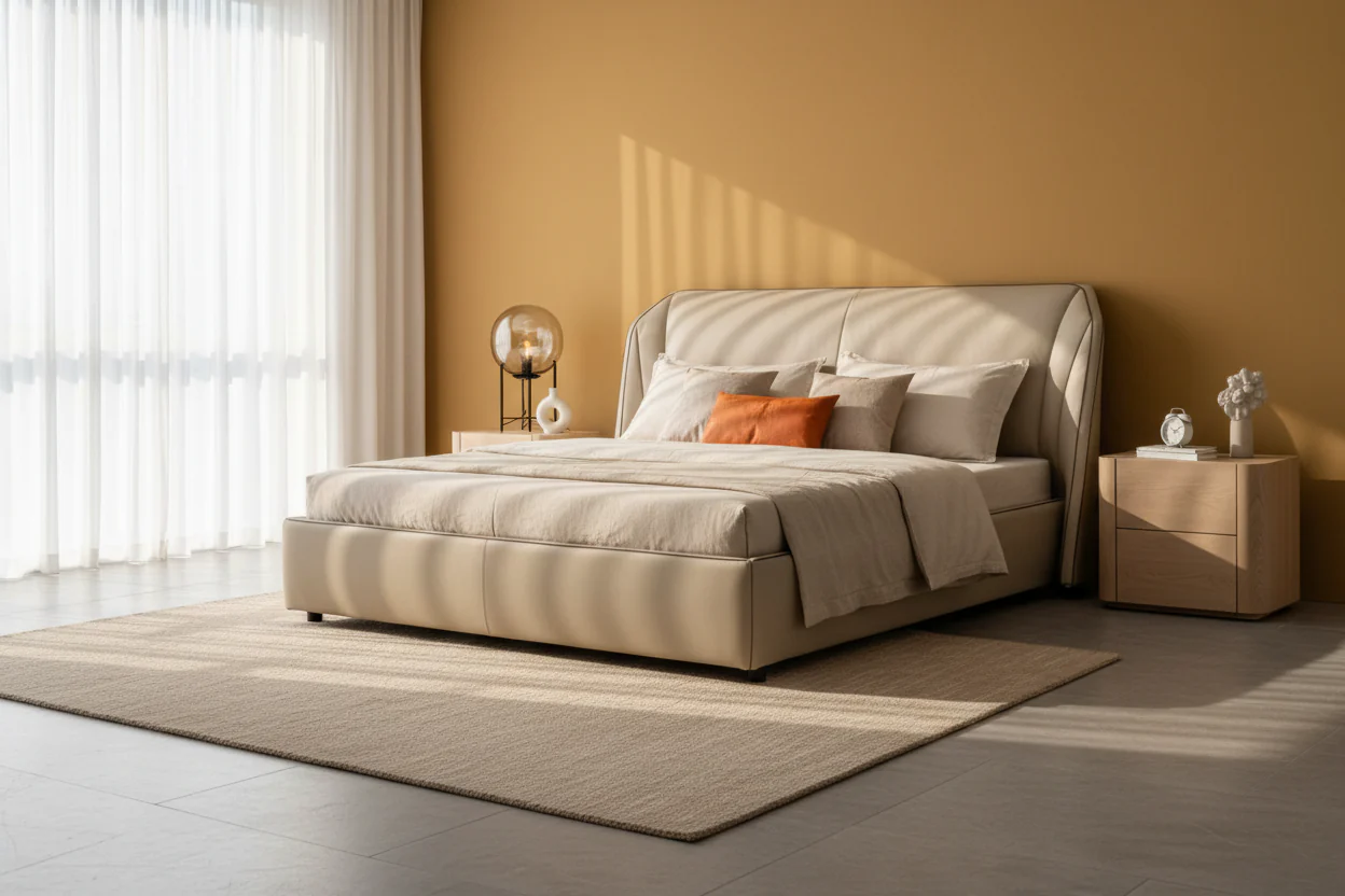 Holden Wingback Bed - Image 9