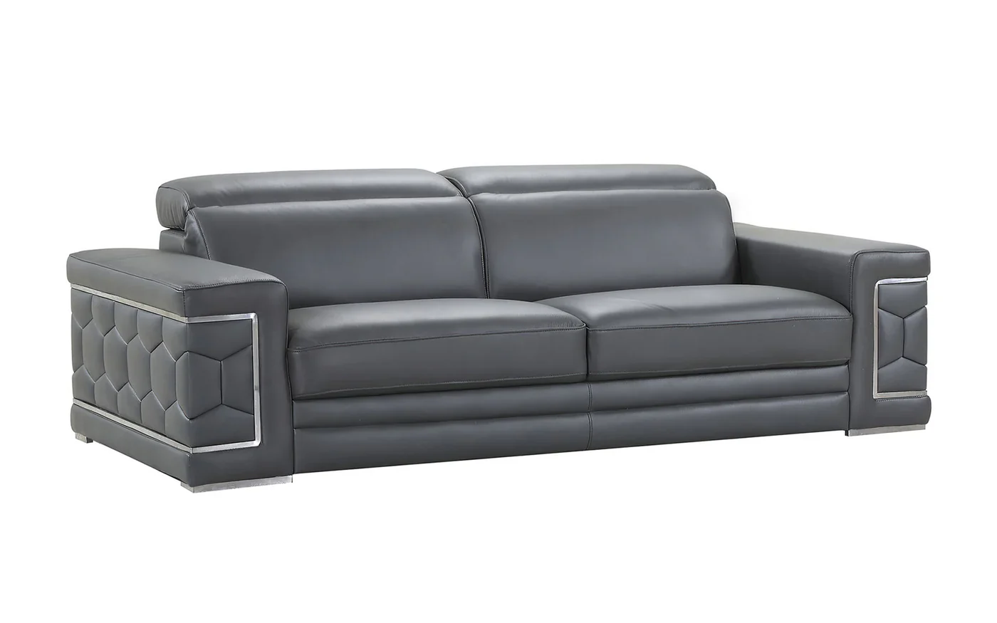 Honeycomb Leather Sectional - Image 10