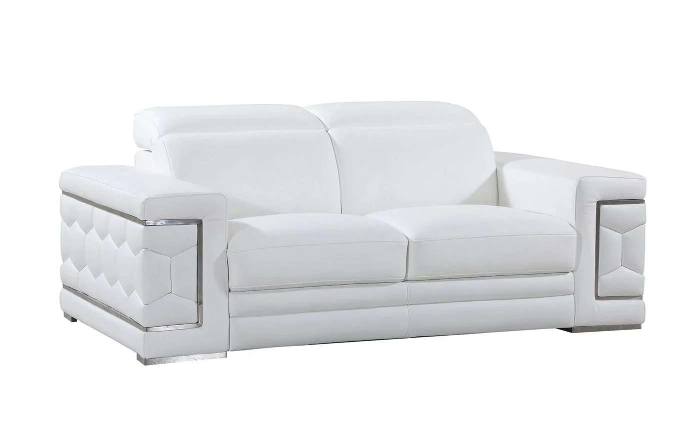 Honeycomb Leather Sectional - Image 13