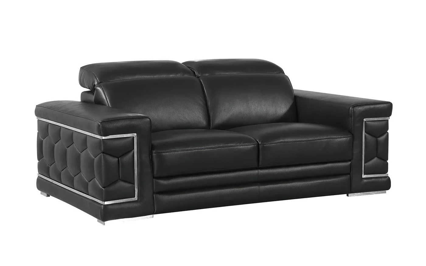 Honeycomb Leather Sectional - Image 6