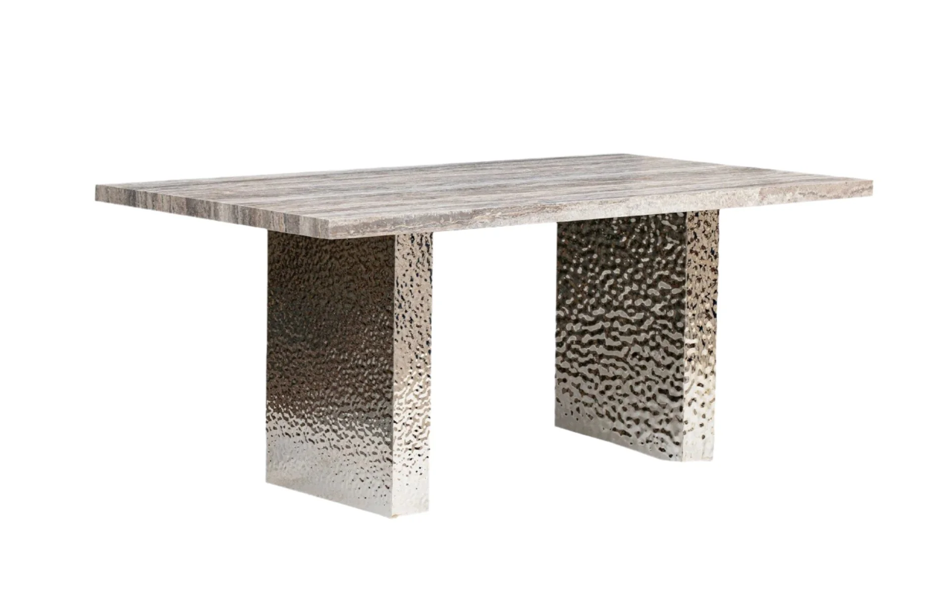 Honeysuckle Travertine Rectangle Dining Table