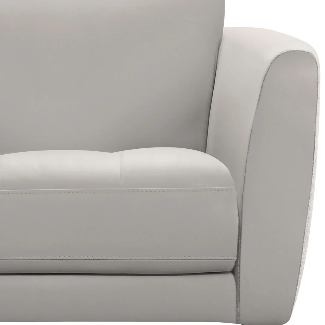 Hope Gray Leather Accent Chair - Image 4