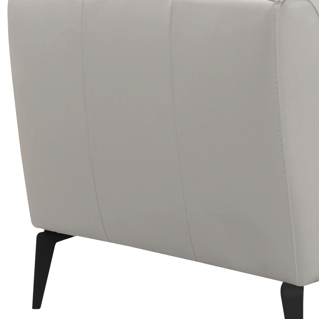 Hope Gray Leather Accent Chair - Image 5