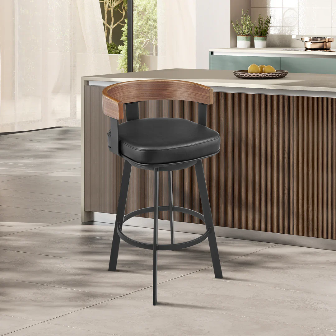 Industrial Modern Swivel Bar Stool