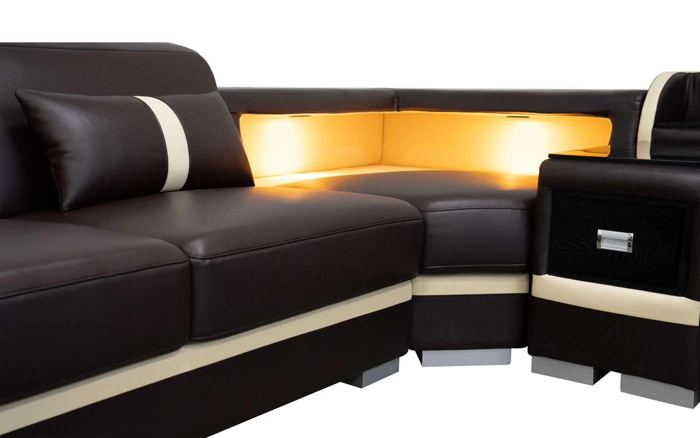 Infinity Modern LED Sectional with Storage - Image 11