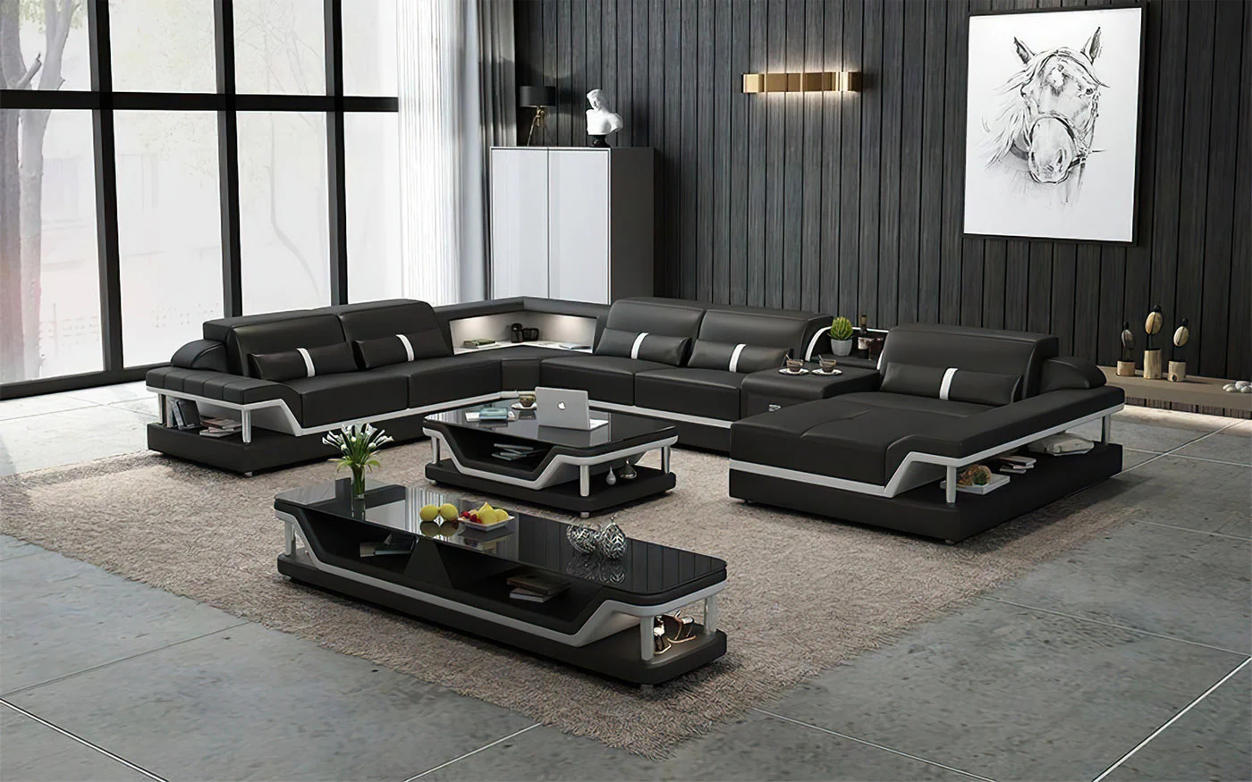 Infinity Modern LED Sectional with Storage - Image 12