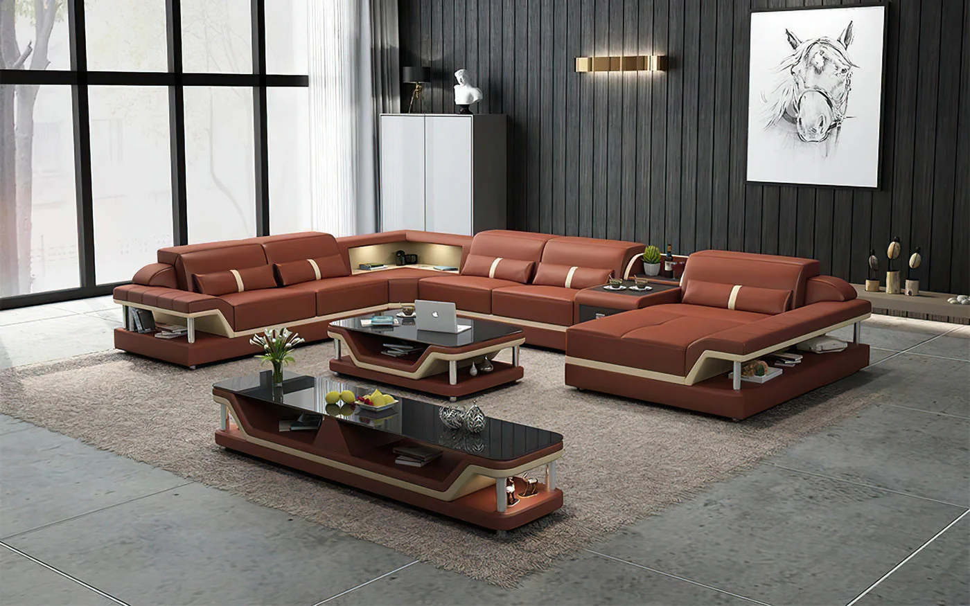 Infinity Modern LED Sectional with Storage - Image 13