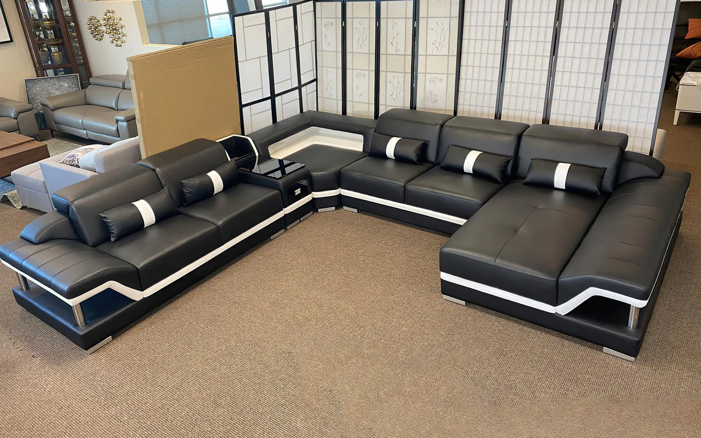 Infinity Modern LED Sectional with Storage - Image 14