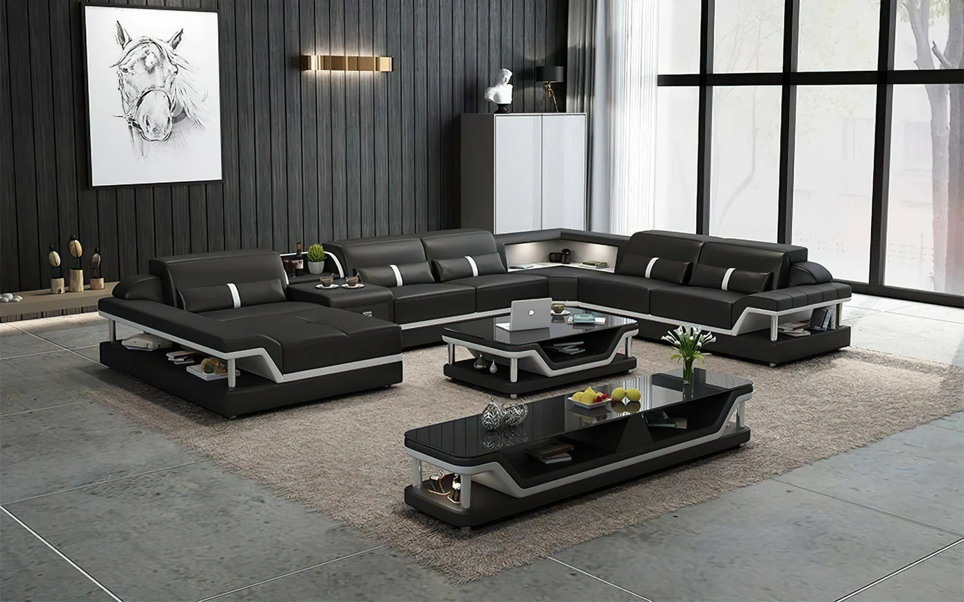 Infinity Modern LED Sectional with Storage - Image 15