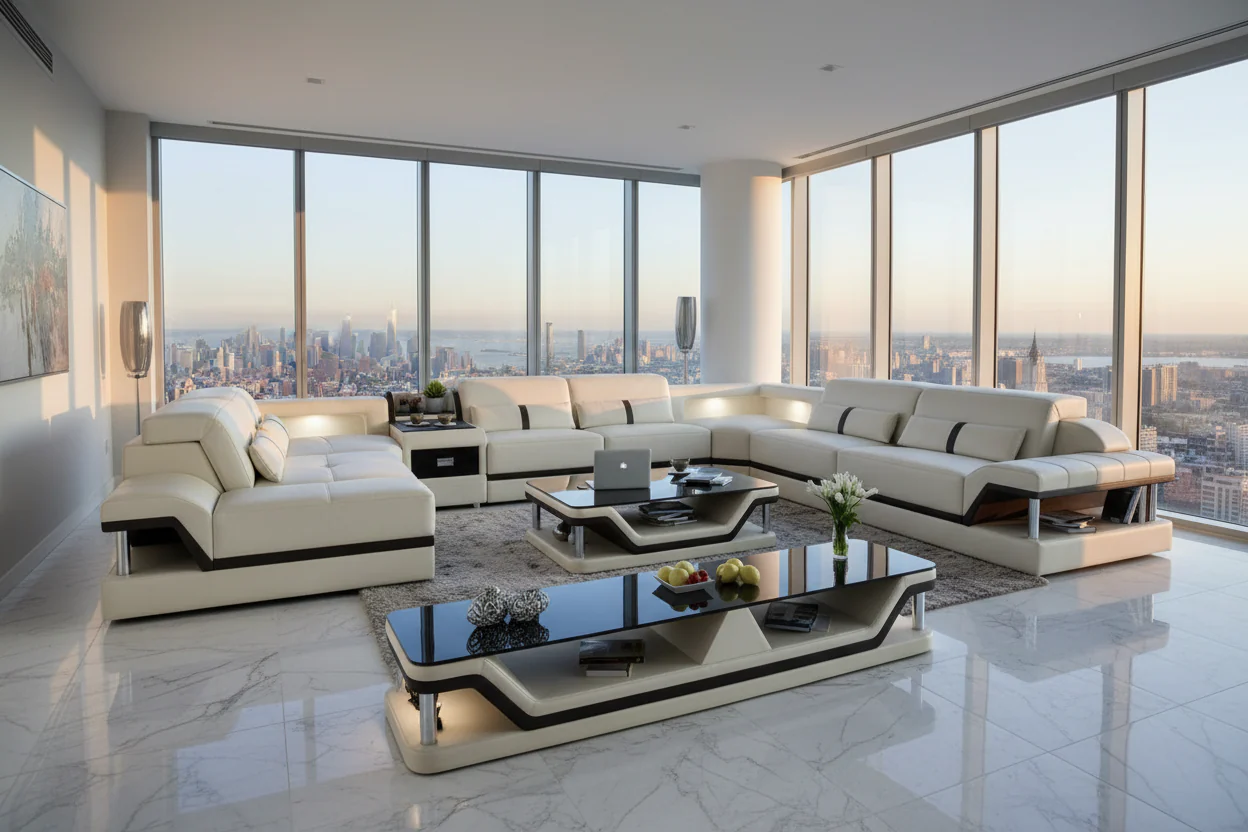 Infinity Modern LED Sectional with Storage - Image 2