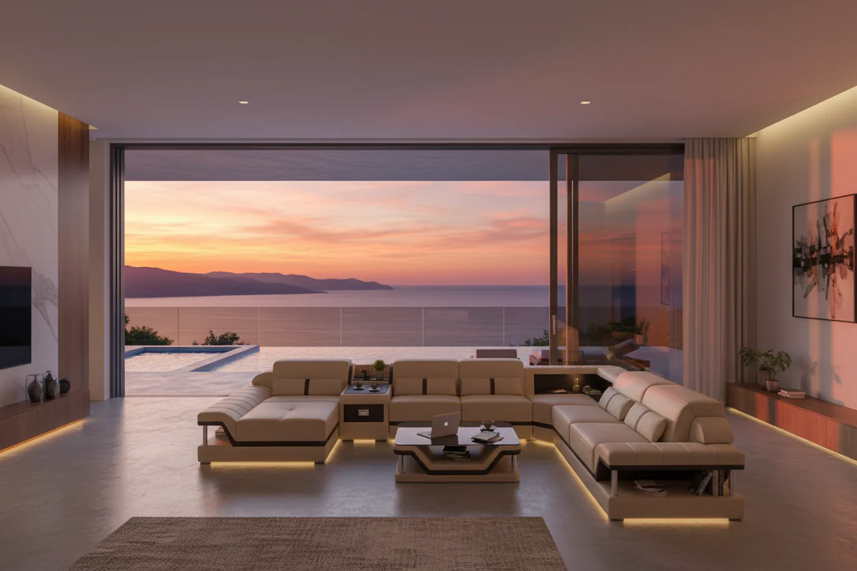 Infinity Modern LED Sectional with Storage - Image 3