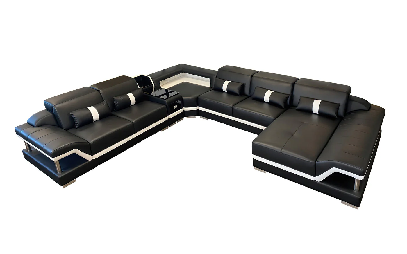 Infinity Modern LED Sectional with Storage - Image 7