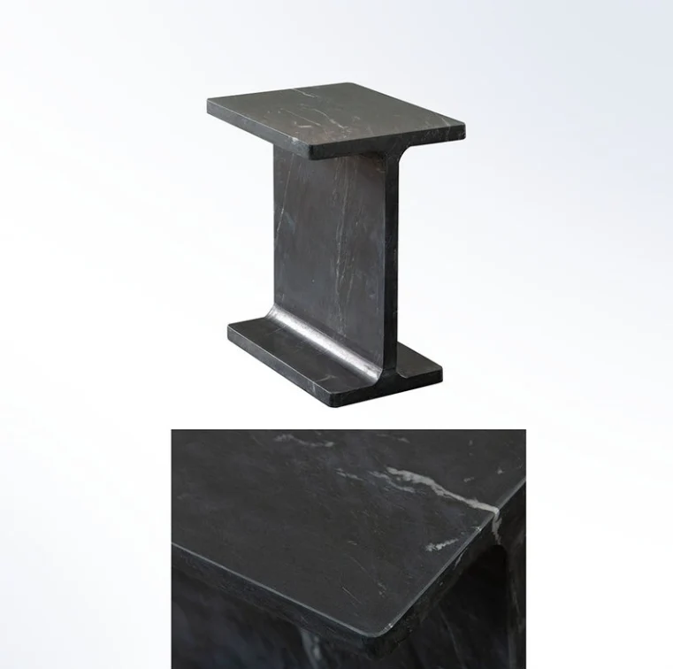 Iris Sculptural Marble Accent Table - Image 14