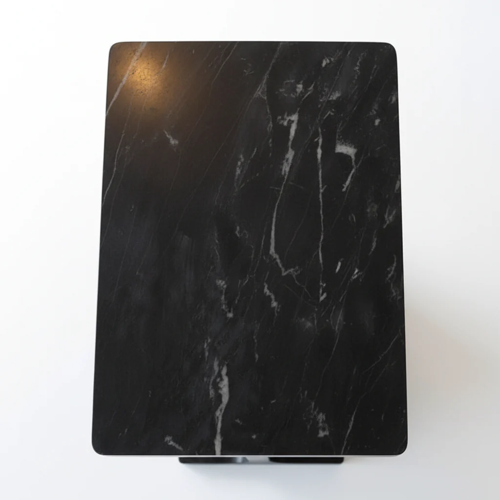 Iris Sculptural Marble Accent Table - Image 9