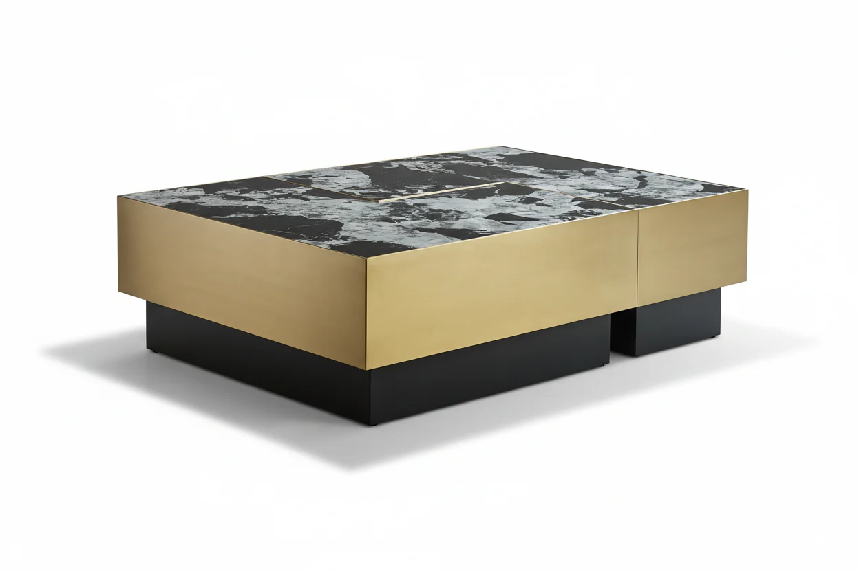 Isidore Marble Rectangle Coffee Table
