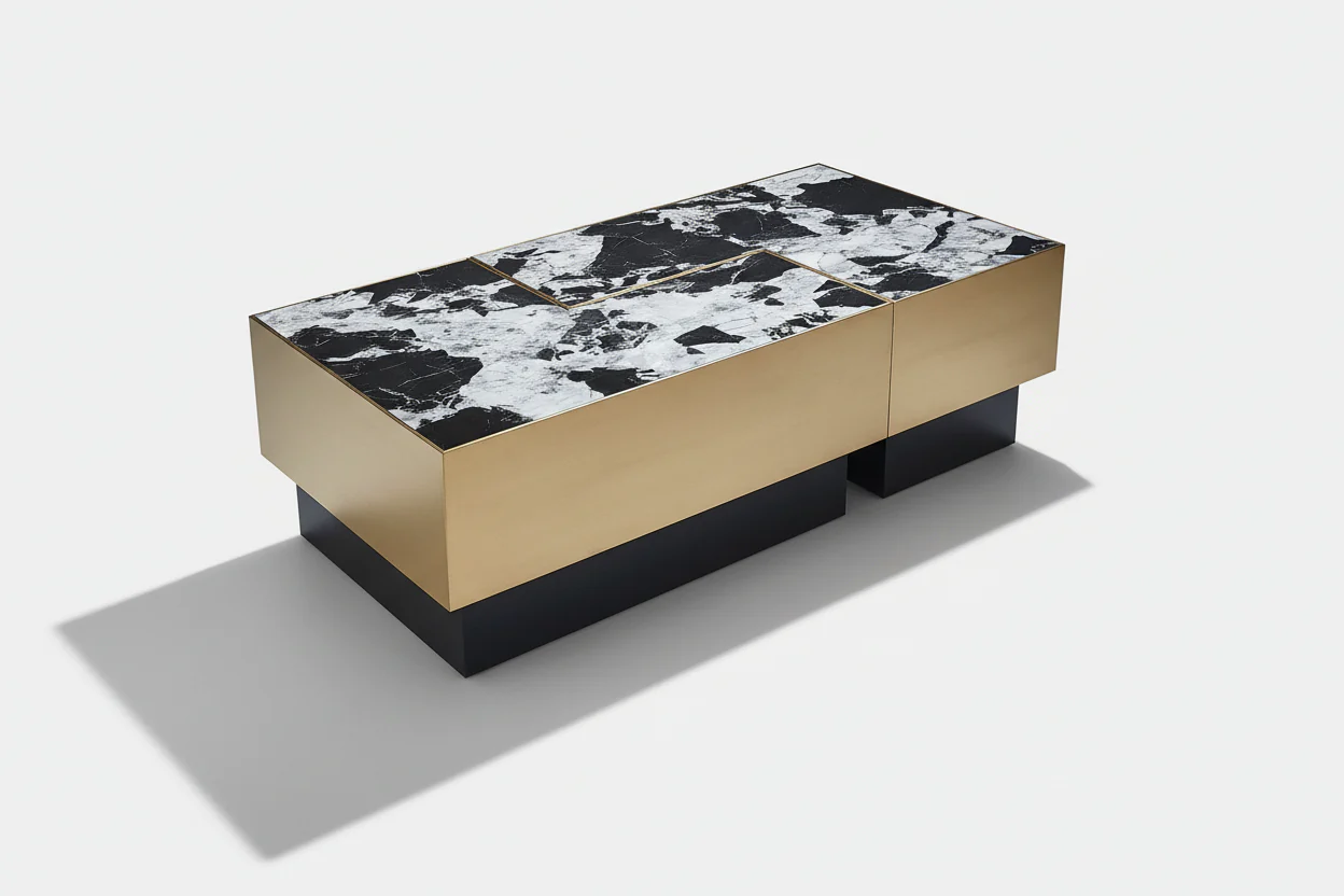 Isidore Marble Rectangle Coffee Table - Image 11