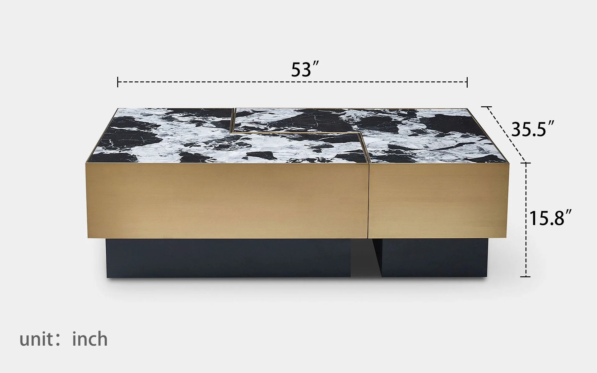 Isidore Marble Rectangle Coffee Table - Image 14