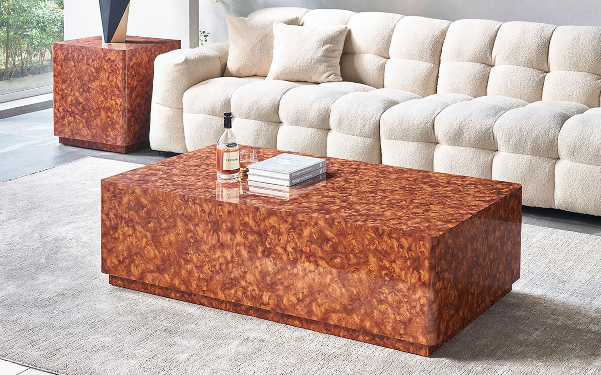 Beau MDF Rectangle Coffee Table - Image 3