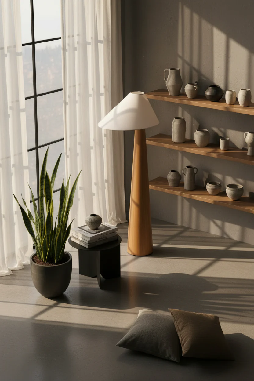 Ivan Wood Floor Lamp - Image 4