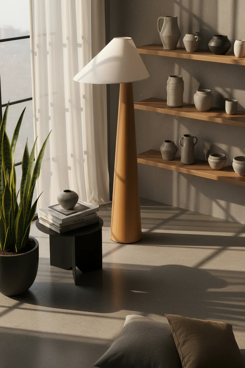 Ivan Wood Floor Lamp - Image 5