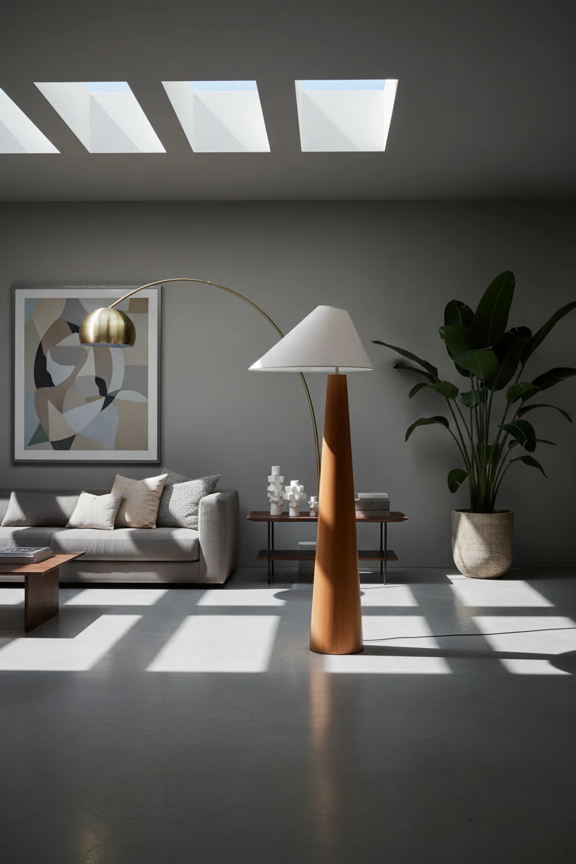 Ivan Wood Floor Lamp - Image 9