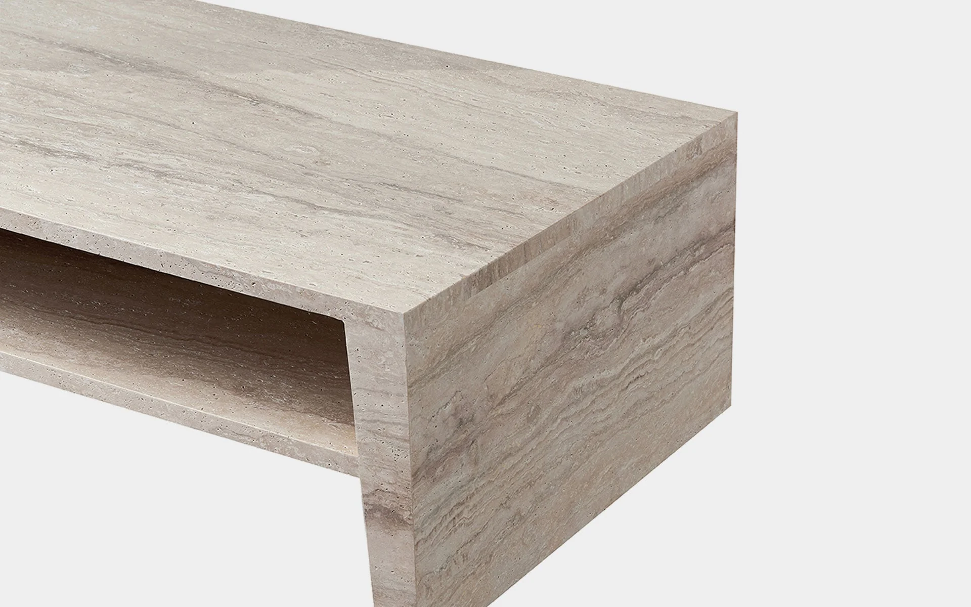 Jonquil Travertine Rectangle Coffee Table - Image 13